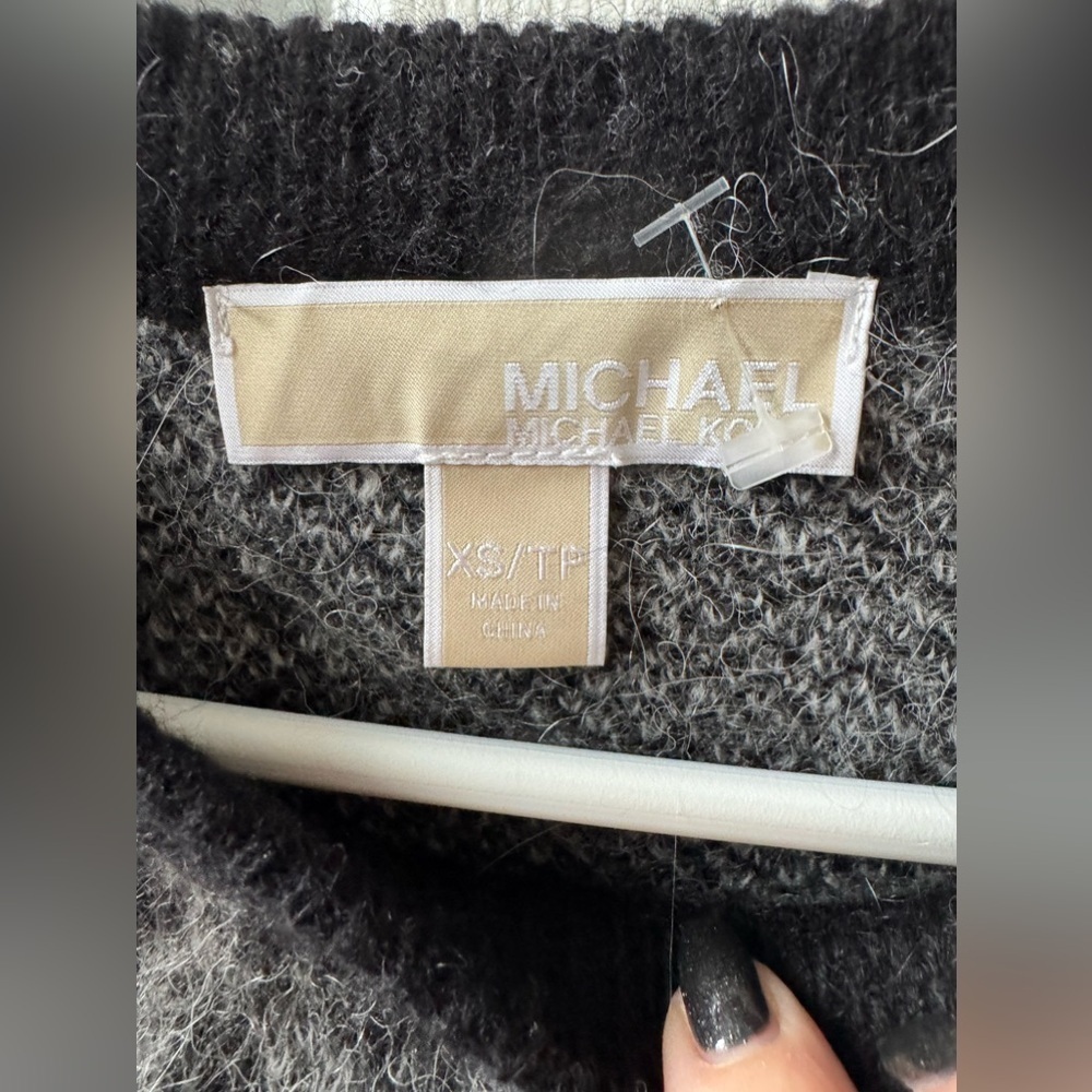 MICHAEL KORS alpaca mohair cropped cheetah print sweater (XS) - Picture 6 of 8